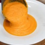 soup scooped into a bowl