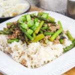 stir fry on a plate