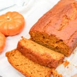 sliced pumpkin bread