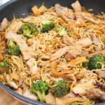pork stir fry in pan