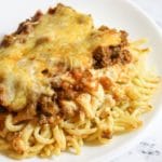 plated spaghetti