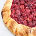 side shot and close-up for the galette crust