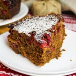 gingerbread cake on a plate