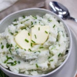 mashed potatoes in a bowl