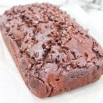 loaf cake on parchment paper
