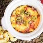 slow cooker jalapeno popper dip overhead photo