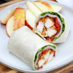 crispy chicken wrap on a plate