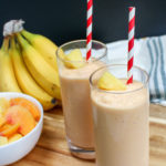 smoothies in glasses