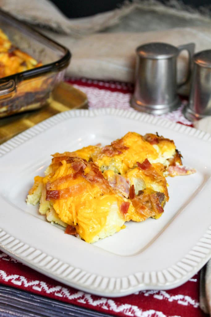 breakfast casserole on a plate