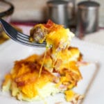 breakfast casserole on a plate