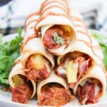 taqitos on a plate