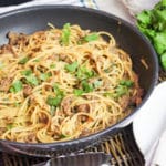 pasta in a killet