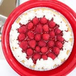 overhead of an entire pie