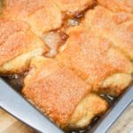 baked peach dumplings